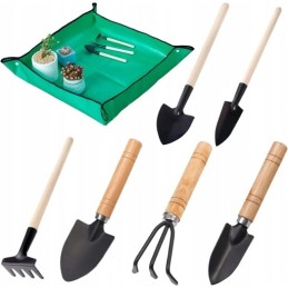 7x sodo įrankių kilimėlių rinkinys kastuvai grėbliai grėbliai sodui metaliniai 7 vnt.??