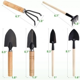 7x sodo įrankių kilimėlių rinkinys kastuvai grėbliai grėbliai sodui metaliniai 7 vnt.??