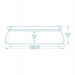 Išplečiamasis sodo baseinas 366 x 76 cm 4in1 bestway 57443