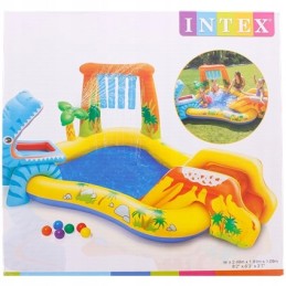 Pripučiama dinozaurų žaidimų aikštelė 302x223x112cm