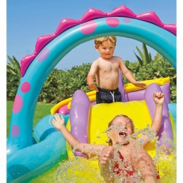 Pripučiama dinozaurų žaidimų aikštelė 302x223x112cm