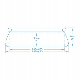 Išplečiamasis sodo baseinas 366 x 76 cm 4in1 bestway 57443