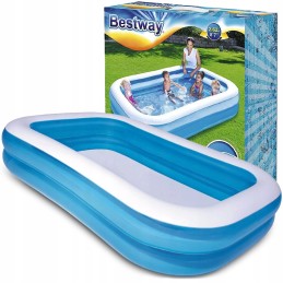 Didelis bestway stačiakampis pripučiamas baseinas vaikams