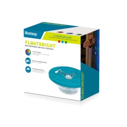 LED baseino lempa, bestway plaukiojantis fontanas