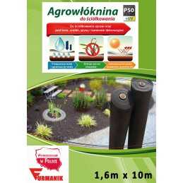 Agrotekstilė nuo piktžolių 1,6 x 1m 50g vienam metrui