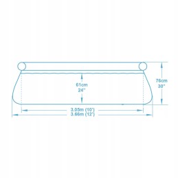 Išplečiamasis sodo baseinas 366 x 76 cm 4in1 bestway 57443