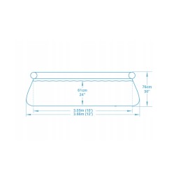 Išplečiamasis sodo baseinas 366 x 76 cm 4in1 bestway 57443