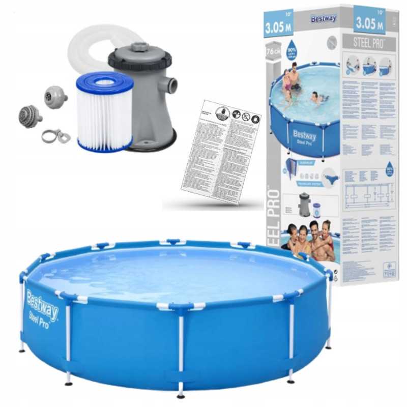 Bestway rėmo baseinas 305x76cm plieno pro 56679