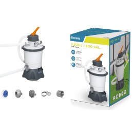 58515 smėlio filtro siurblys baseinams 3028l h bestway žarnų jungtys