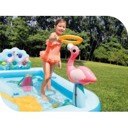 Vaikų baseinas, pripučiama džiunglių zona su vandens čiuožykla, žaidimų centras