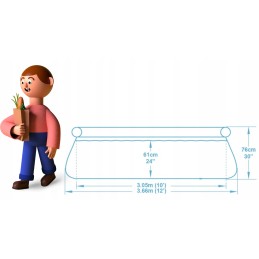 Išplečiamasis sodo baseinas 366 x 76 cm 4in1 bestway 57443