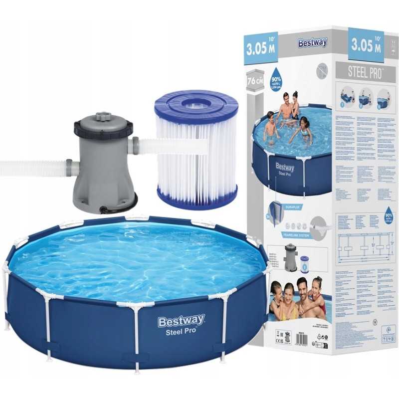 Plieninis baseino siurblys 305 x 76 bestway 56679