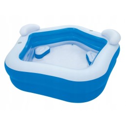 Pripučiamas baseinas šeimai 213x206cm bestway 2 sėdynės 2 pagalvėlės 2