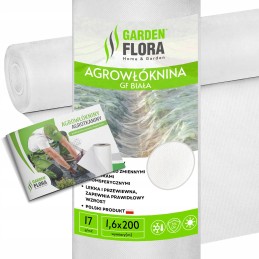 Balta agrotekstilė 1,6x200m žiemos-pavasario danga 17g agro UV+ danga