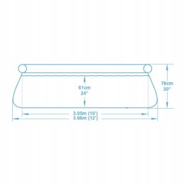 Išplečiamasis sodo baseinas 366 x 76 cm 4in1 bestway 5