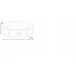 Sodo rėmo baseinas 152cm x 38cm bestway