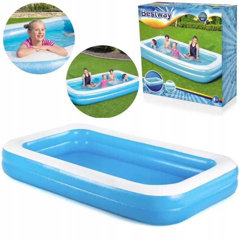 Didelis pripučiamas šeimos sodo baseinas bestway 305