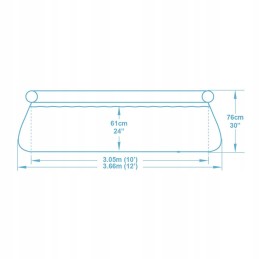 Išplečiamasis sodo baseinas 366 x 76 cm 4in1 bestway 5