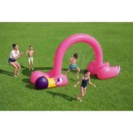 Bestway vandens užuolaida 340 x 193 pripučiamas flamingas