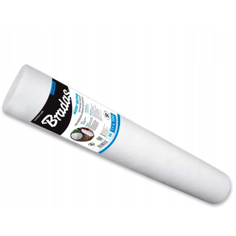 Spyruoklinė agrotekstilė, balta, 1,6 x 100 m / 30g / m2