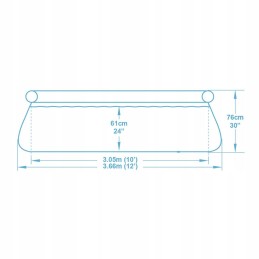 Išplečiamasis sodo baseinas 366 x 76 cm 4in1 bestway 57443