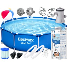 305x76 baseinas su rėmu pompa vaikams komplektas