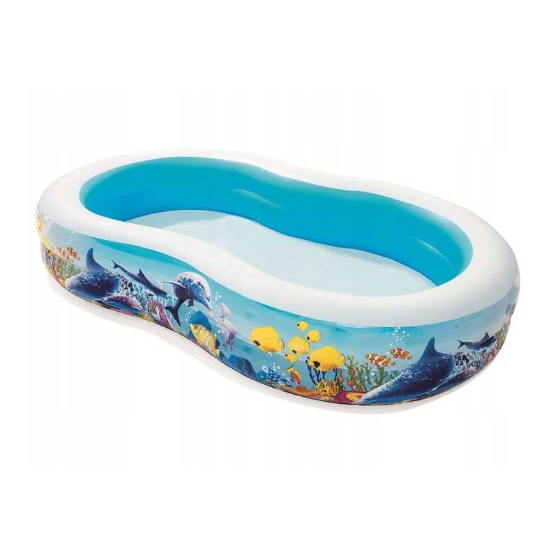 Pripučiamas baseinas su žuvimi 262 x 157 x 46 cm bestway 54118