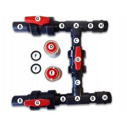 Baseino šilumos siurblio aplinkkelis 50mm
