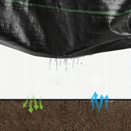 Agrotekstilė 80g 1,1x100m juodas UV agrotekstilės kilimėlis nuo piktžolių