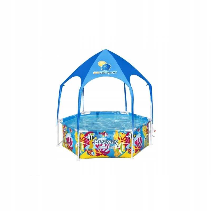 Karkasinis baseinas 183x51 purslų šešėlyje bestway