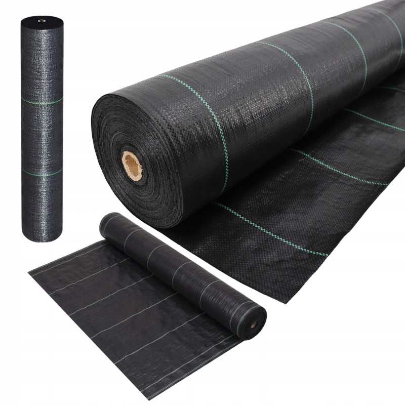 Tvirtas audinys, apsaugantis nuo piktžolių, išaugęs, 1 6 m x 50 m