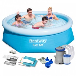 Išsiplėtimo baseinas su siurbliu 8in1 366x76 bestway 57274