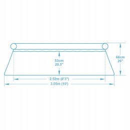 Išsiplečiantis sodo baseinas su siurbliu 305 x 66 cm 9in1 bestway 57458