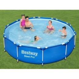 Bestway apvalaus rėmo sodo baseinas su pompa
