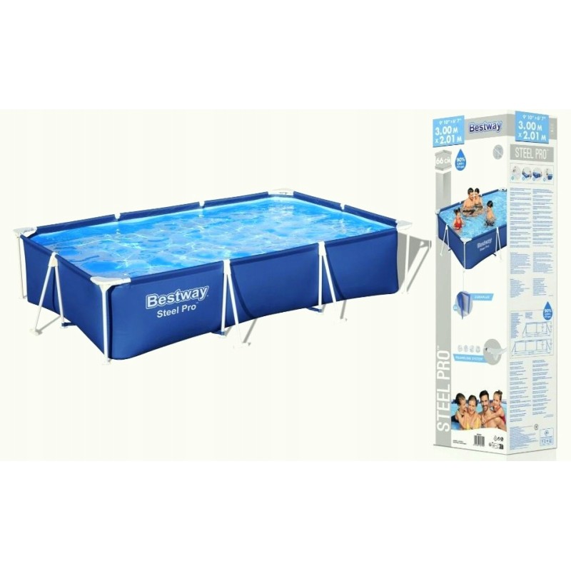 Rectangular frame pool 300x201x66cm 56404
