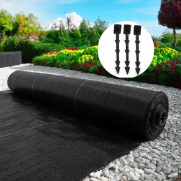 Žemės ūkio audinys augintas audinys 90g 1 1x50m apsaugos nuo piktžolių tvirtinimo inkarai