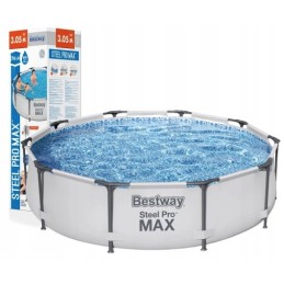 Baseinas stelaz bestway 56406 plieno pro max 305x76cm