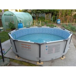 Baseinas stelaz bestway 56406 plieno pro max 305x76cm