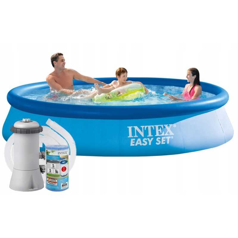 Baseinas intex easy set 366x76cm 28132 siurblio filtras