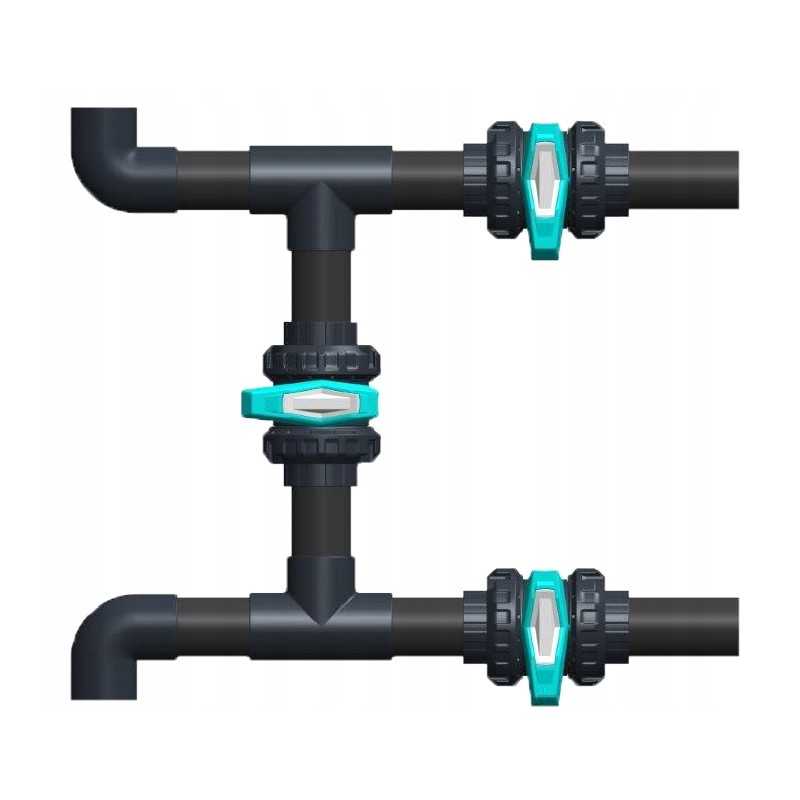 Šilumos siurblio aplinkkelio 4x50 mm kvadratinis komplektas