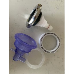 Vee- ja õhumassaaži otsik 128 mm inox mullivann