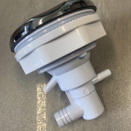 Ūdens un gaisa masāžas uzgalis 128 mm spin inox vanna