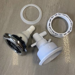 Water massage nozzle 128 mm spin stainless steel tub