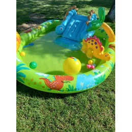 Baseinas, žaidimų aikštelė, mažasis dino, čiuožykla, intex 57166