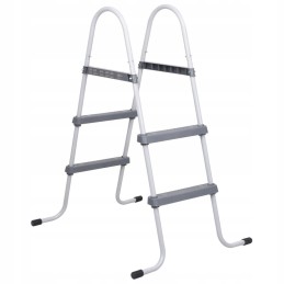 Pilkos baseino kopėčios, 84 cm, plieninės