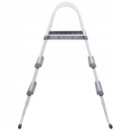 Pilkos baseino kopėčios, 84 cm, plieninės