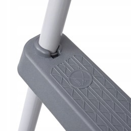 Pilkos baseino kopėčios, 84 cm, plieninės