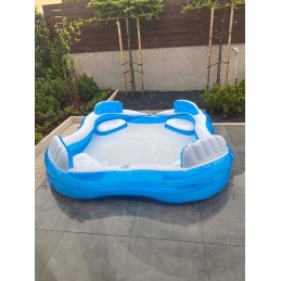 Didelis šeimos pripučiamas baseinas su sėdynėmis 229x229 cm intex 56475