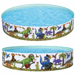 Sodo baseino dinozaurai 244x46cm bestway pilnas komplektas