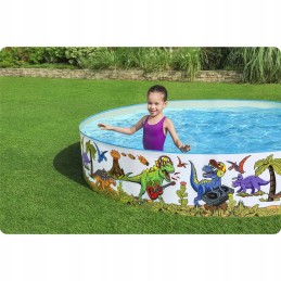 Sodo baseino dinozaurai 244x46cm bestway pilnas komplektas